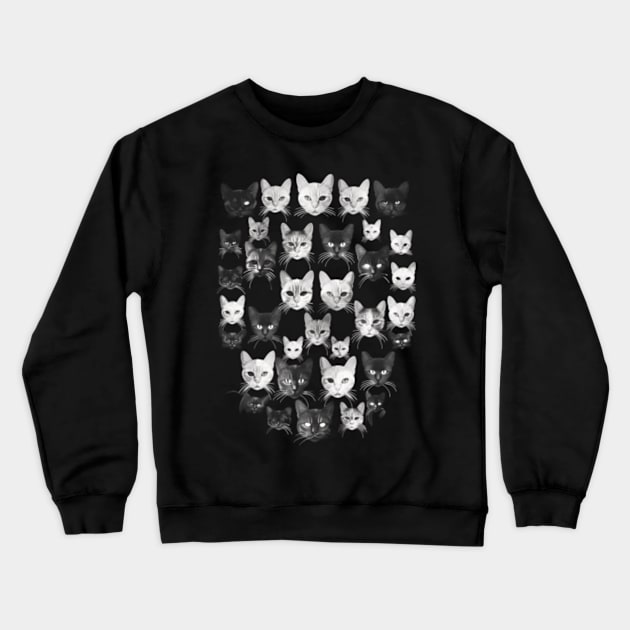 Cat Skull Lore Crewneck Sweatshirt by Gianna Bautista Art